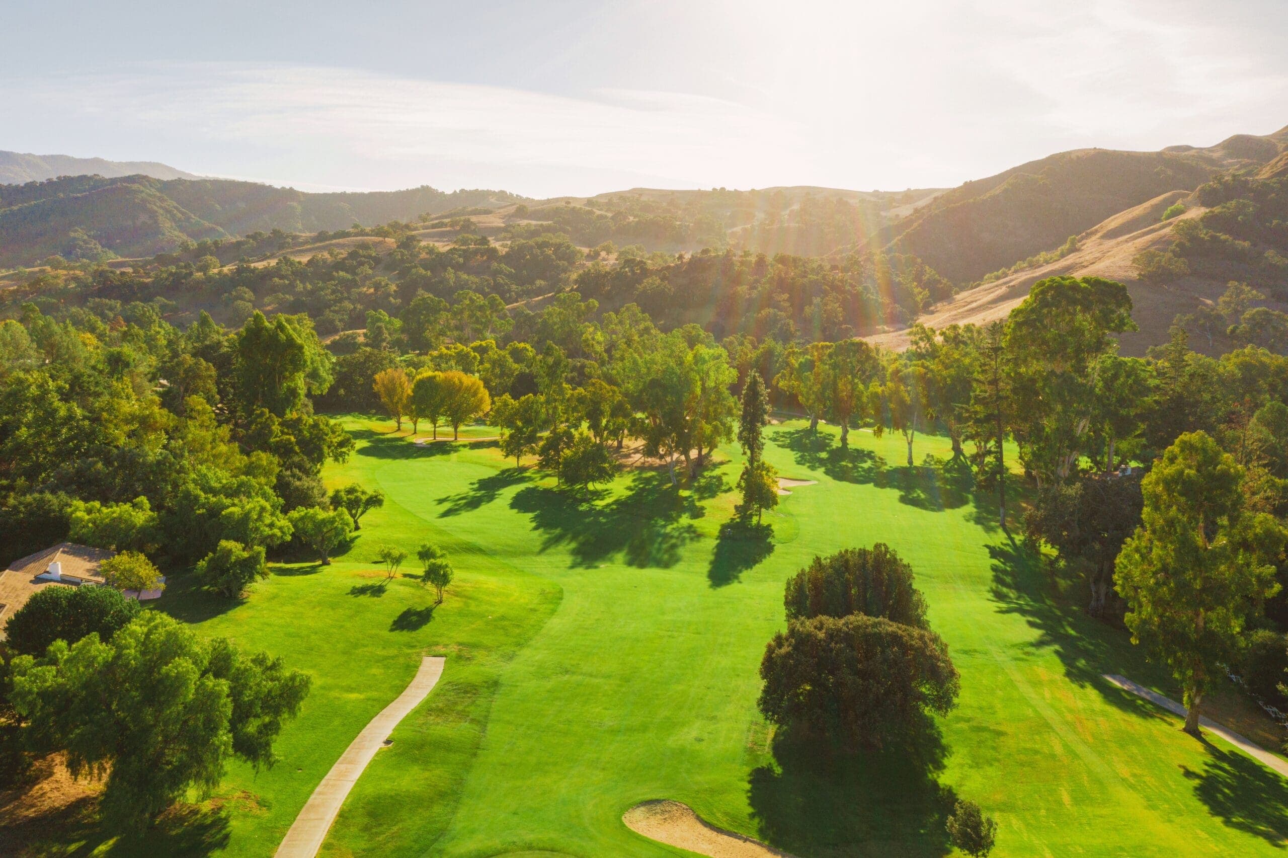 aerial view of alisal ranch golf course