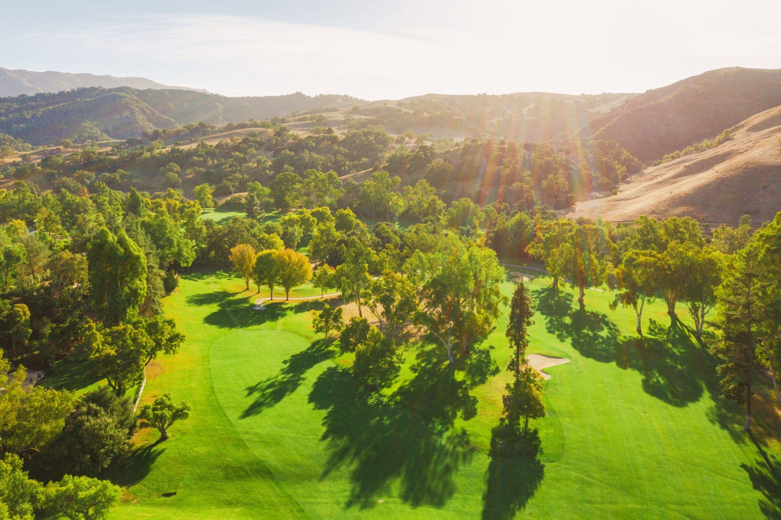 aerial view of alisal ranch golf course