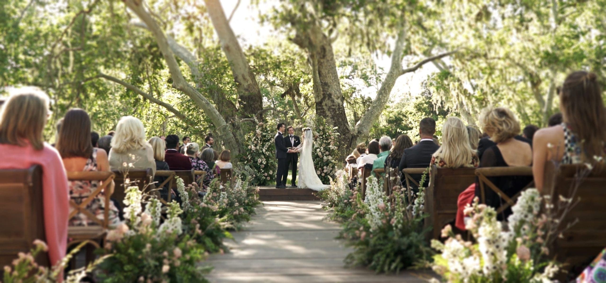 Sycamore Grove wedding ceremony